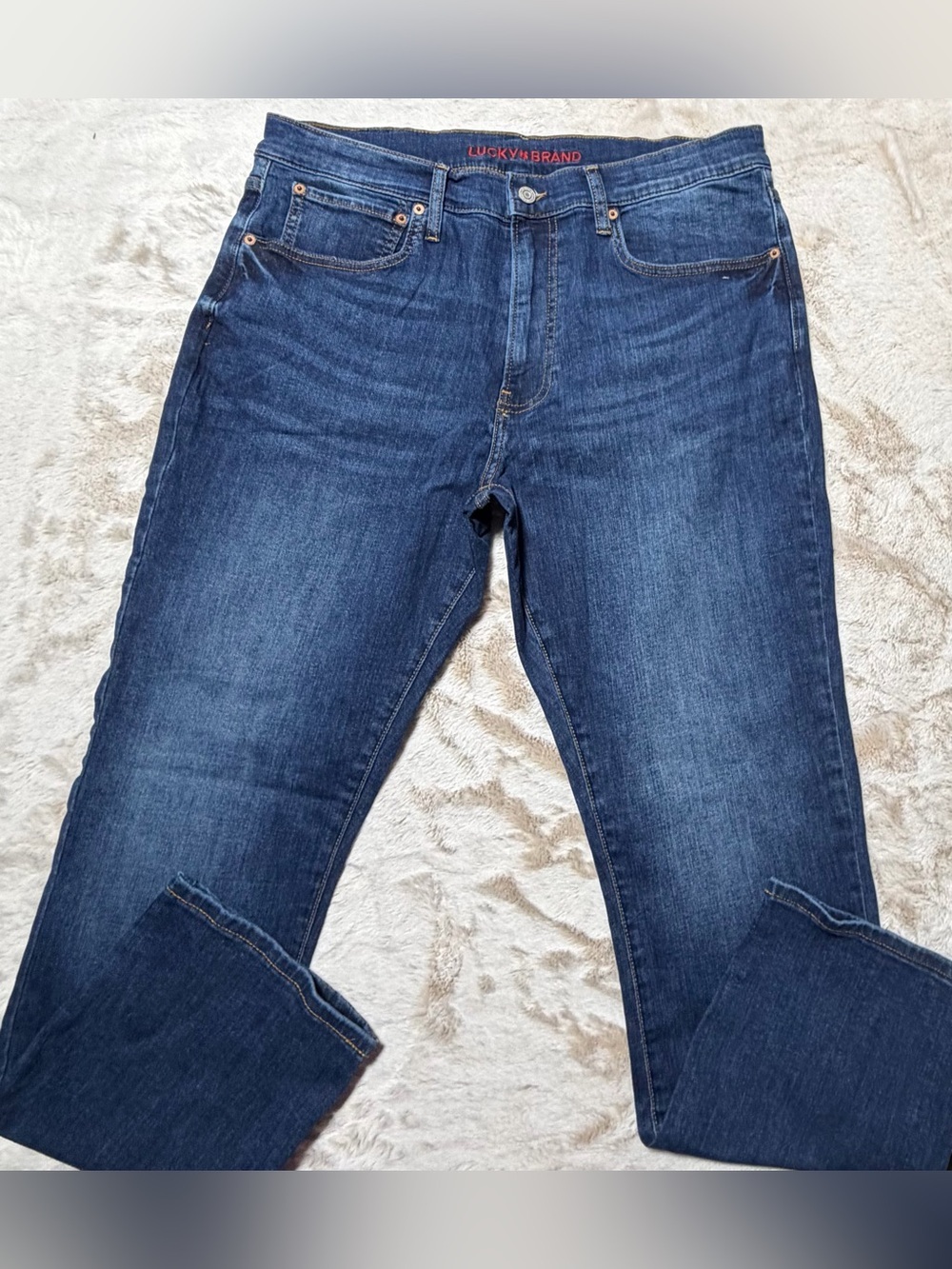 Lucky Brand Men's Indigo Straight Jeans 36/32